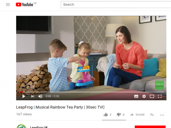 LeapFrog commercial filmed at Location 3113W