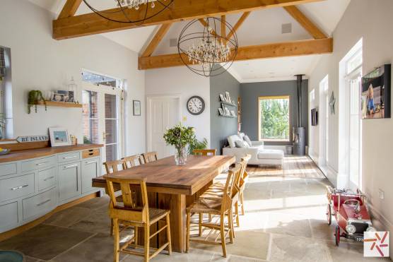 3206N 2 filming location in North Yorkshire elegant dining area with wooden beams.jpg