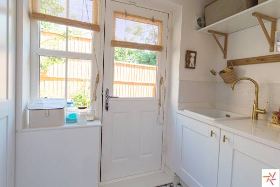 3284M 12 filming location house in Manchester modern interior utilities room