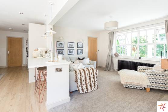 3284M 3 tv drama location house in Manchester light and airy living room and dining area