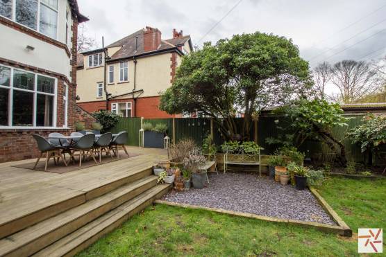 3333M 22 filming location house in Manchester detached with large garden and decking area