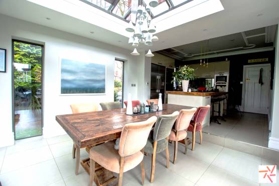 3333M 4 tv commercial location house in Manchester open plan kitchen and dining area with orangery