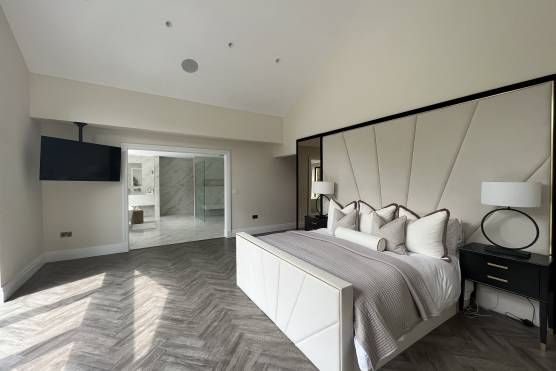 3423C 21 photo shoot location house in Cheshire large contemporary family home with stylish bedroom