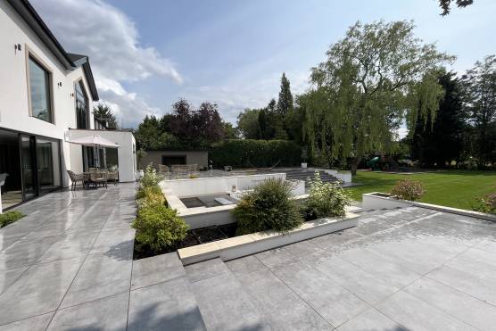3423C 45 filming location house in Cheshire large contemporary family home with large garden and patio area