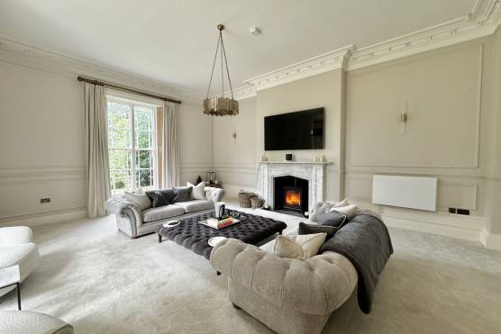 3508C 4 tv commercial location house in Derbyshire Grade II listed building with stunning living room