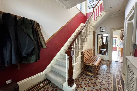 3524W 9 tv drama location house in West Yorkshire period property staircase with tiled floor.jpg