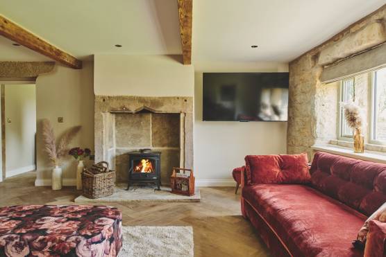 3525M 7 tv shoot location in Manchester period stone property with stunning rural views large living room