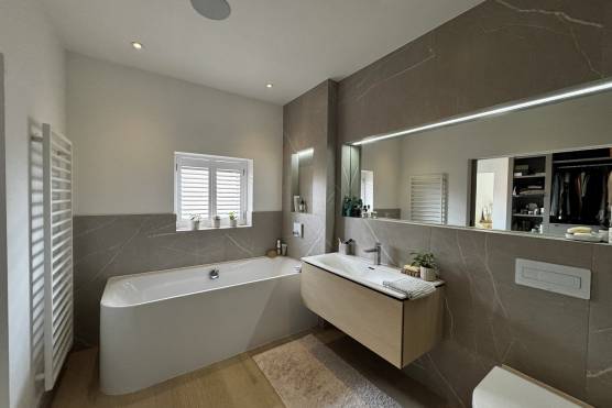 3527N 28 tv drama location Contemporary family home in North Yorkshire stylish bathroom