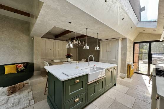 3547M 6 photo shoot location house in Manchester open plan green kitchen.jpg