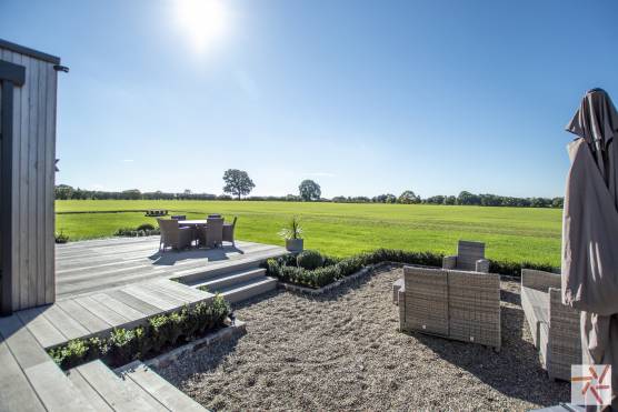 3155C 17 filming location in cheshire stylish garden patio area