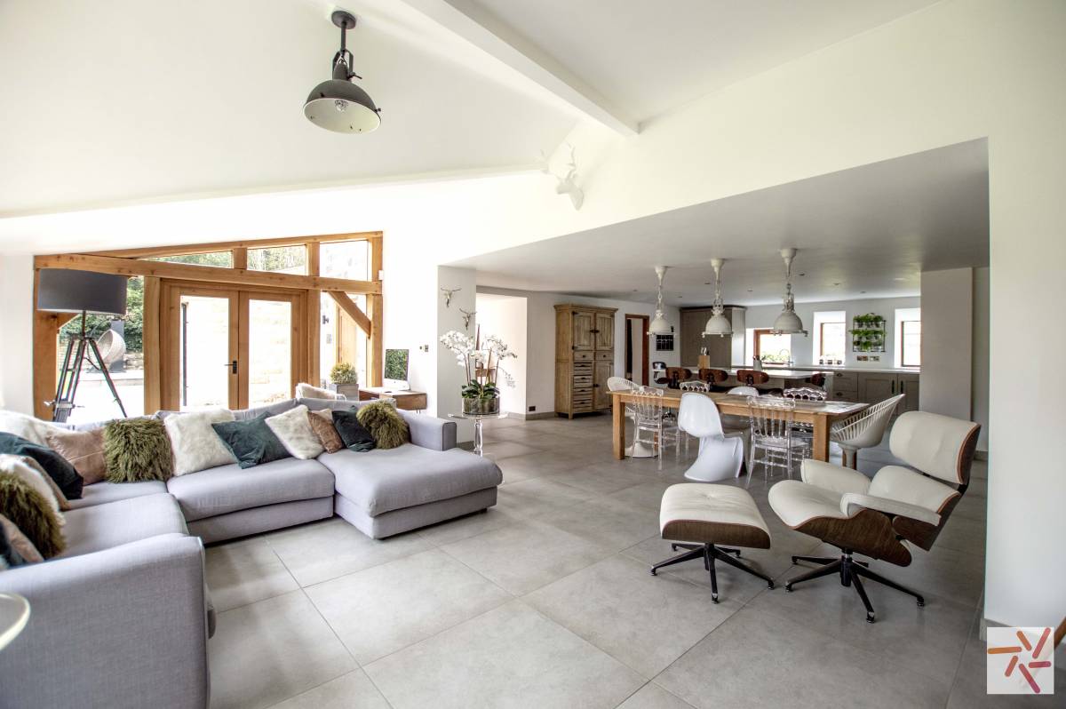 Period property with large open plan kitchen and lounge 