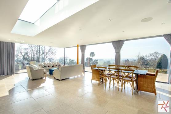 3172N 2 filming shoot location in north yorkshire open plan family kitchen with view