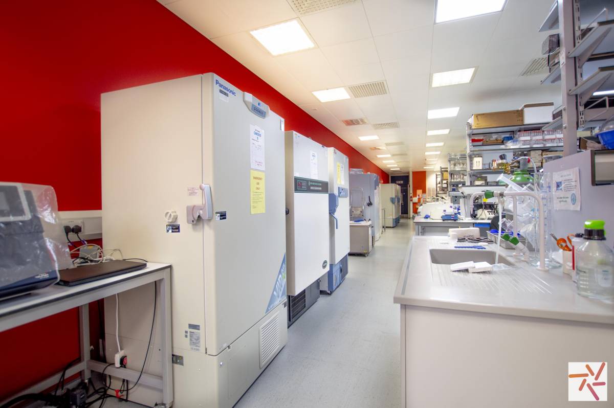 Science laboratory location in Manchester available for photography and
