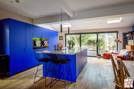 3348W 1 photo shoot location house in Leeds open plan blue kitchen
