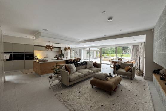 3527N 1 photo shoot location house in North Yorkshire stylish open plan kitchen and living area