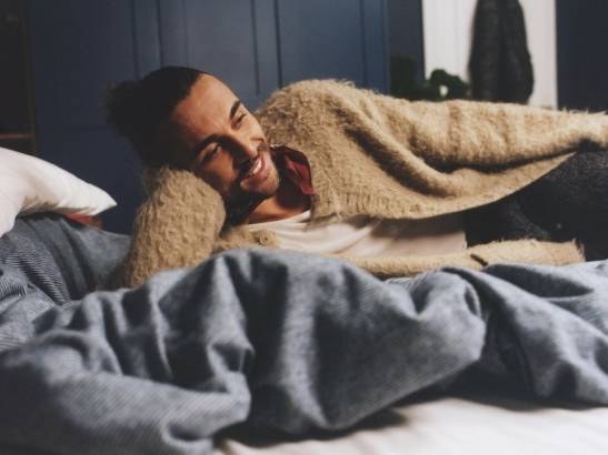 Dominic Calvert Lewin shoot for Esquire at Manchester location house
