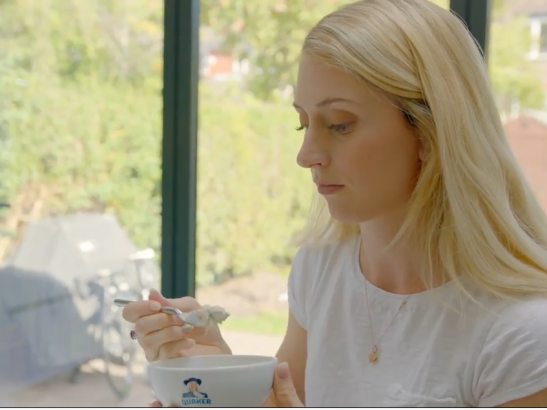 Laura Kenny filmed Quaker Oats advert at Location 3150C